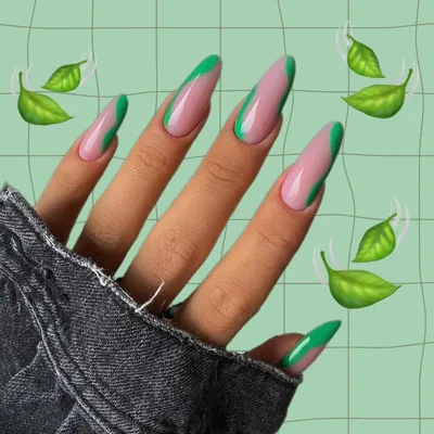 Зеленый маникюр в фото: идеи ногтей в зеленом цвете | ВКонтакте