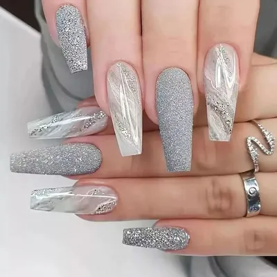 40+ Grey French Tip Nails: Modern Take On A Classic