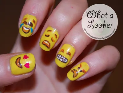 10 Emoji Nail Designs That Will Make Your IRL Mani Happier Than Ever