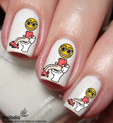 Pink Valentine's nail art that is totally 'heart eyes emoji' - BEFFSHUFF