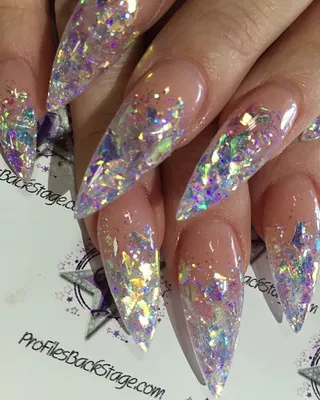 nice Потрясающий глиттер для ногтей — Идеи яркого дизайна маникюра | Nail  art, Gel nails, Nails