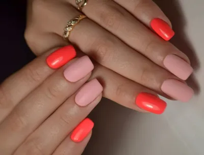Top 30 Cute Two Colored Nail Design Ideas (2023 Update) | Two color nails,  Simple nail designs, Unique manicure