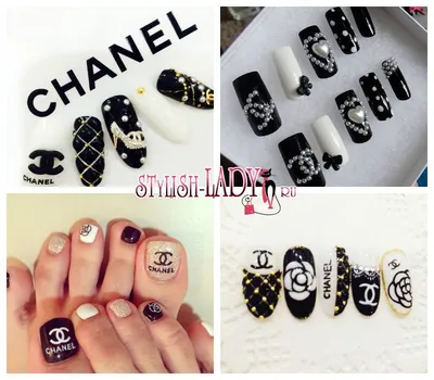 Chanel nails | Chanel nails design, Chanel nail art, Chanel nails