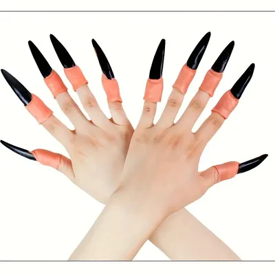 Искусственные ногти Witch Finger Nails на Хэллоуин, имитация ногтей зомби в  носу, косплей, костюм ведьмы, искусственные когти, реквизит, ногти для  пальцев | AliExpress