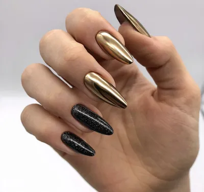 Втирка для ногтей золотая металлическая зеркальная декор для маникюра  металлик - купить с доставкой по выгодным ценам в интернет-магазине OZON  (976903045)