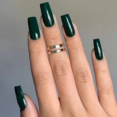 24 шт. Короткие квадратные накладные ногти летние французские зеленые цветы  волнистый Дизайн Маникюр полное покрытие накладные ногти съемные накладные  ногти | AliExpress