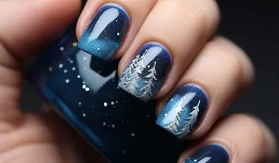 The 20 Most Gorgeous Winter Nail Designs | Winter nails, Winter nail  designs, Cute nails