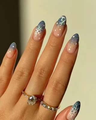 60 Cute Winter Nails to Inspire You | Winter nails acrylic, Winter nails,  Chistmas nails