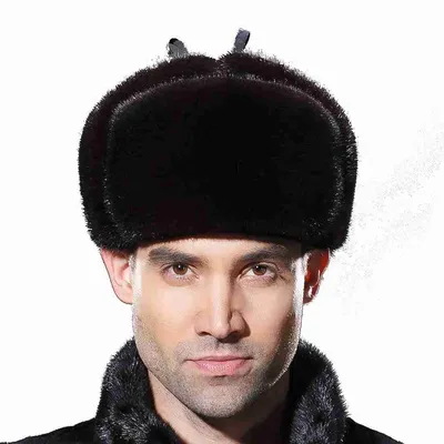 Мужская норковая шапка ушанка - Kaminsky Store