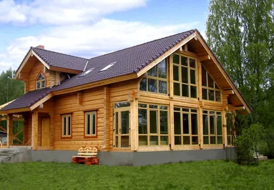 Деревянные дома норвежской рубки в Краснодаре лафет