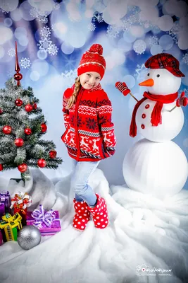 Новогодняя детская фотосессия брата и сестры - Фотограф і відеооператор  Київ і область