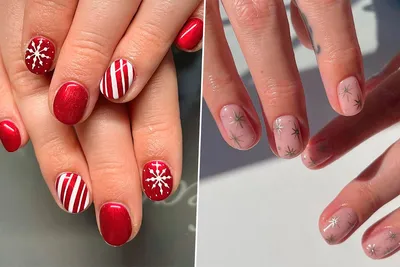 Красные ногти на Новый год | Red nails for the New year 🎄❤️ - YouTube