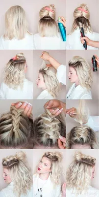 Hair style #Braid | Укладка длинных волос, Уроки по укладке причесок, Новогодние  прически