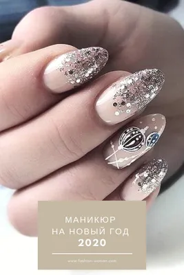 Nails | новогодний маникюр | new year's manicure | Creative nails, Long  nails, Gel nails