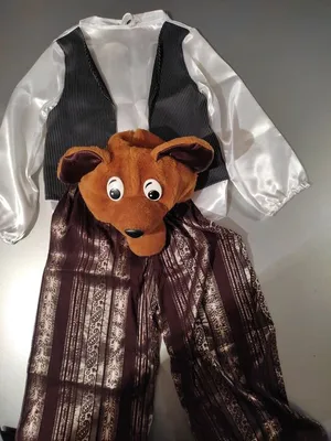 Детский карнавальный костюм Михаил Потапыч, костюм медведя бурого, костюм  мишки Михайл Потапыч на рост 98-134 см, на 3-7 лет.