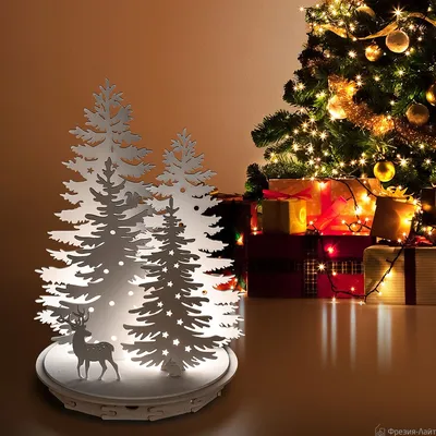 Зимний лес ночной вид плоский стиль новогодний фон, зима, ночной вид,  рождество фон картинки и Фото для бесплатной загрузки
