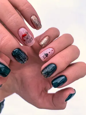 Новогодний маникюр 2021 | Nails, Nail art, Beauty