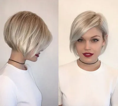 New! Модные стрижки 2023-2024 на короткие волосы 87 фото для женщин за 30 |  Short bob hairstyles, Thick hair styles, Cool hairstyles