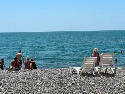 Новый Афон (Абхазия) - пляж