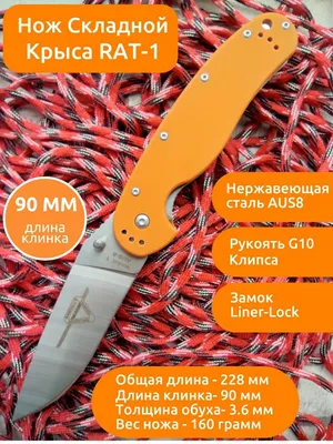 Нож Steelclaw \"Крыса\" черная – купить за 2 000 ₽ | Red Knives