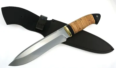 Нож Медведь сталь ELMAX, рукоять береста-черный граб — купить в  интернет-магазине ООО Ворсменский нож с доставкой в г. Нижний Новгород