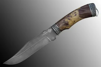 Охотничий нож «Медведь», кап клена купить в Красноярске по цене 6000 руб -  ruKnife.com