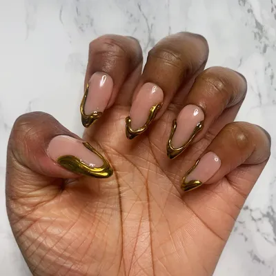 Chrome nails | Metallic nails design, 3d nails, Nails metallic chrome