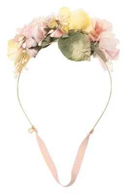 Ободок для волос \"Алёнка\" пышные цветы, 0,8 см, розовый (3 шт) - РусЭкспресс