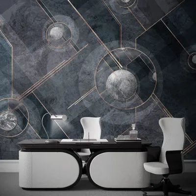 Custom Papel De Parede 3d Geometric Figure Bump Background Wallpaper Barber  Shop Office Front Desk Wall Paper Home Improvement - Wallpapers - AliExpress