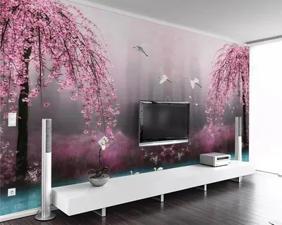Флизелиновые фото обои сакура цветы 368х254 см Ветки вишни (13287V8)+клей  (ID#1074847564), цена: 1800 ₴, купить на Prom.ua