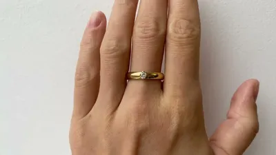 Обручальное кольцо \"Евро\" из белого золота, ширина - 3 мм., р.17,5 - купить  с доставкой по выгодным ценам в интернет-магазине OZON (871029890)