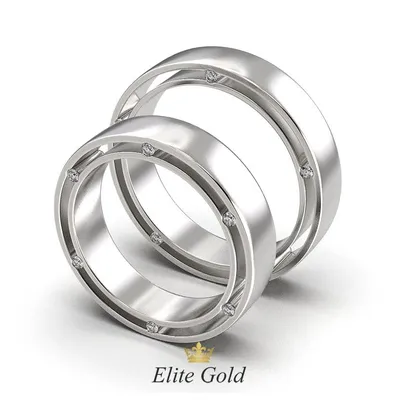 Авторские обручальные кольца в стиле Дамиани купить от 34018 грн |  EliteGold.ua