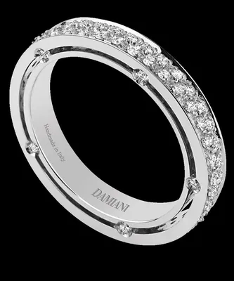 Обручальные кольца Damiani из белого золота коллекция D.Sid