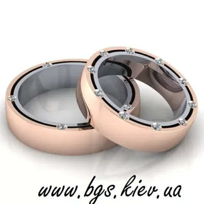 Золотые обручальные кольца в стиле Damiani AU4551030 : купить в Киеве. Цена  в интернет-магазине SkyGold