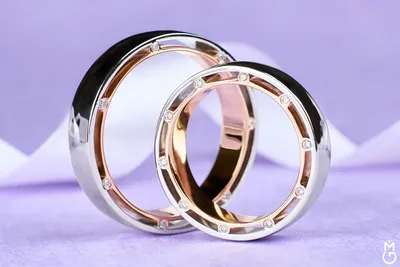 Обручальные кольца из золота с бриллиантами - Ювелирная студия Григория  Меликова