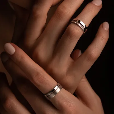 Необычное помолвочное кольцо, двойное кольцо с бриллиантом в  интернет-магазине Ярмарка Мастеров по цене 60100 ₽ – NZ7TQBY | Кольцо  помолвочное, Москва - доставка по России