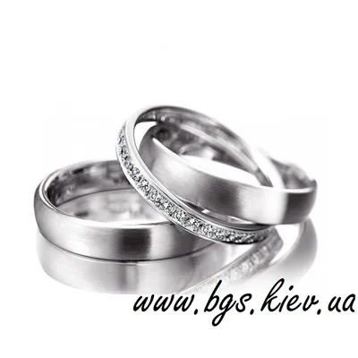 Женское обручальное кольцо двойное «Сатурн - кольца любви»