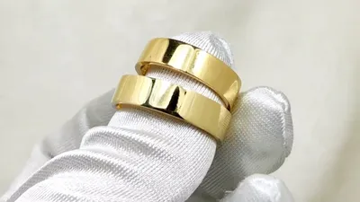 Кольцо обручальное классическое шириной 3 мм из желтого золота (код:  77655)- купить по цене 24700 руб. в Москве: фото, характеристика, описание  товара