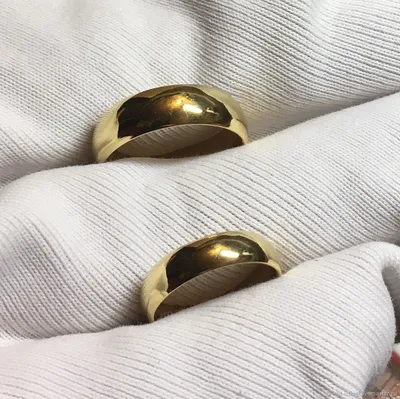 Обручальное кольцо из белого золота с бриллиантами - Обручальные Кольца  Коллекция \"Классика\"