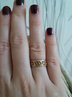 Обручальные кольца два цвета золота без камней «Линии любви»