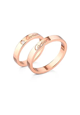 Кольцо Cartier Alliance Rose Gold Wedding Band B4086449, B4087257 (26924)  купить в Москве, выгодная цена - ломбард на Кутузовском