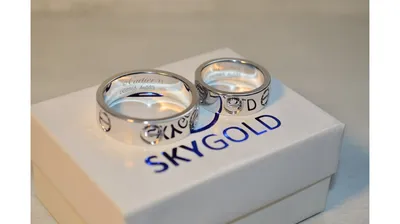 Обручальные кольца в стиле «CARTIER» из белого золота на заказ