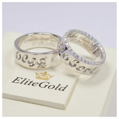 Wedding rings with the names of loved ones buy from 88105 грн | EliteGold