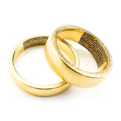 Парные кольца из нержавеющей стали с романтическим сердцем и отпечатком  пальца, обручальное кольцо, свадебные украшения | AliExpress