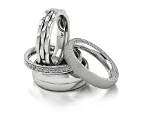 Парные серебряные кольца с кварцем «Герда и Кай» | Восемь | Интернет  магазин дизайнерских украшений из серебра, золота и натуральных камней