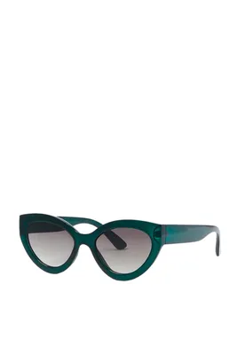 Parfois ❤ женские солнцезащитные очки \"кошачий глаз\" зеленый цвет, размер  U, цена 64.99 BYN