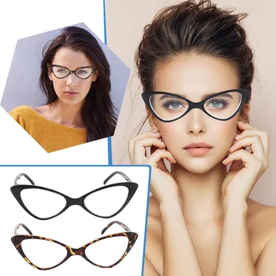 Супер очки кошачий глаз винтажные модные очки с прозрачными линзами очки-авиаторы  очки для детей | AliExpress