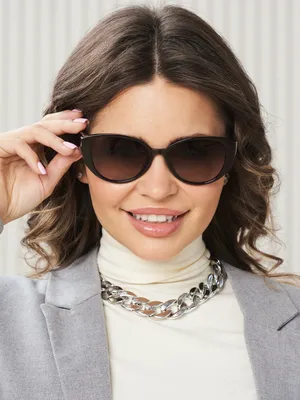 Солнцезащитные очки, форма кошачий глаз в ретро стиле - купить с доставкой  по выгодным ценам в интернет-магазине OZON (876351568)