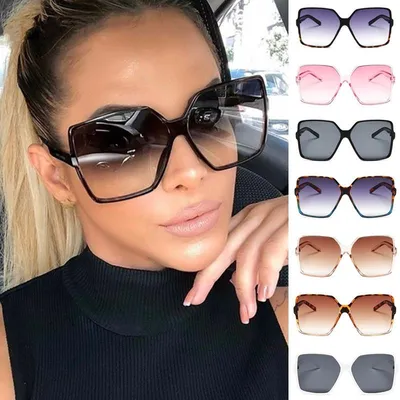 Женские солнцезащитные очки в винтажном стиле, большие квадратные очки в  стиле SABRINA, брендовые дизайнерские солнцезащитные очки, модель 2021,  0764 | AliExpress