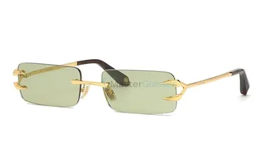 Солнцезащитные очки ROBERTO CAVALLI SRC023 00C, цвет yellow gold, green -  купить в оптике MasterGlasses